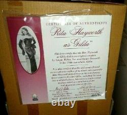 14.5 RITA HAYWORTH VINYL DOLL AS GILDA-ORIG. 2000 WithBOX&CERTIFICATE-EXCELLENT