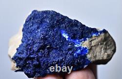 167 Ct Extremely Rare Top Blue Azurite Crystals On Matrix From Helmand @AFG