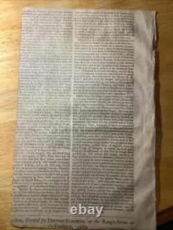 1689 Extremely Rare New Observator Newspaper William & Mary Reign