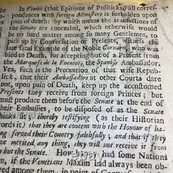 1690 Extremely Rare New Observator Newspaper William & Mary Reign