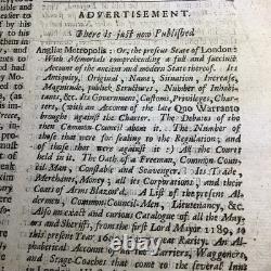 1690 Extremely Rare New Observator Newspaper William & Mary Reign
