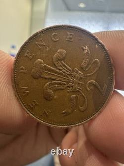 1971 2p New Pence Coin (EXTREMELY RARE) British Money'Rare MINTING ERROR Coin