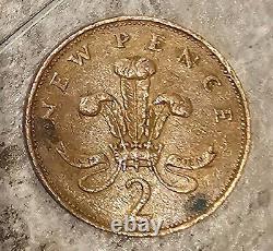 1971 Extremely Rare 2p Coin'New Pence