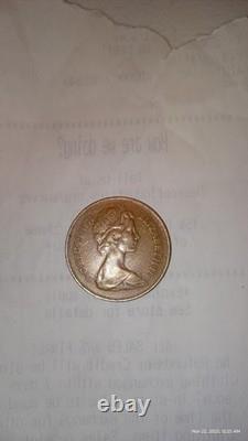 1971 NEW PENCE 2p British Elizabeth II Coin Extremely Rare (Great Condition)