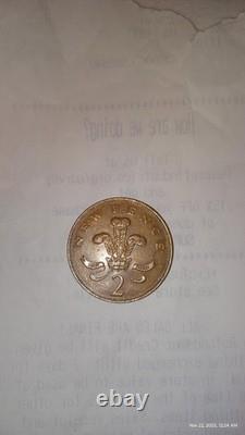 1971 NEW PENCE 2p British Elizabeth II Coin Extremely Rare (Great Condition)