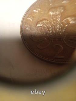 1971 NEW PENCE 2p British Elizabeth II Coin Extremely Rare (Great Condition)