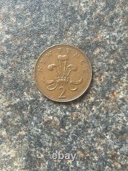 1971 QEII extremely rare Two New Pence coin