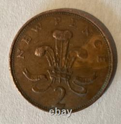 1971 Two Pence coin, extremely rare and limited unintentional release new pence