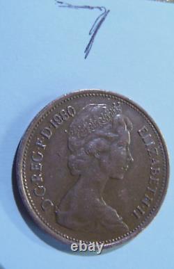1980 2p New Pence Coin (EXTREMELY RARE) British Money'Rare MINTING ERROR Coin