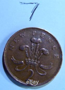 1980 2p New Pence Coin (EXTREMELY RARE) British Money'Rare MINTING ERROR Coin