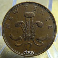 1980 2p New Pence Coin (EXTREMELY RARE) British Money'Rare MINTING ERROR Coin