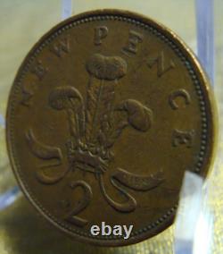 1980 2p New Pence Coin (EXTREMELY RARE) British Money'Rare MINTING ERROR Coin