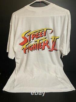 1991 Street Fighter II Ryu Vintage Capcom DoubleSided Shirt Extremely Rare Large