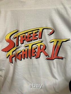 1991 Street Fighter II Ryu Vintage Capcom DoubleSided Shirt Extremely Rare Large
