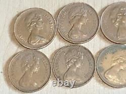 1p 1971-81 NEW PENCE Coin x 10 Collectable One Penny Coin Extremely Rare job lot