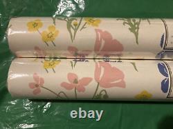 2 Rolls of VINTAGE Laura Ashley Wallpaper 1980 Extremely rare Batch No. 8365