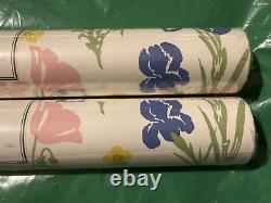 2 Rolls of VINTAGE Laura Ashley Wallpaper 1980 Extremely rare Batch No. 8365