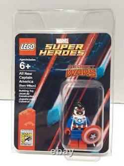 2015 Sdcc Exclusive Lego Captain America Sam Wilson Mini Figure Extremely Rare