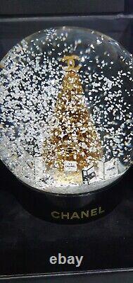 2022 BRAND NEW GOLD Chanel Xmas Tree Snow Globe VIP GIFT. EXTREMELY RARE