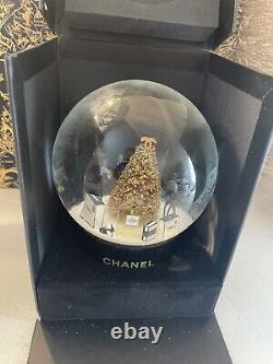 2022 BRAND NEW GOLD Chanel Xmas Tree Snow Globe VIP GIFT. EXTREMELY RARE