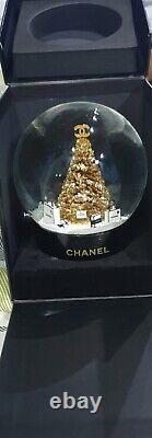 2022 BRAND NEW GOLD Chanel Xmas Tree Snow Globe VIP GIFT. EXTREMELY RARE