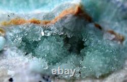 251 Gr Extremely Rare Aragonite, Blue Azurite Crystals On Matrix Helmand @AFG