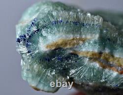 251 Gr Extremely Rare Aragonite, Blue Azurite Crystals On Matrix Helmand @AFG