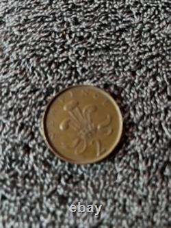 2p Coin New Pence 1979 Extremely Rare With Wide/Raised Edge
