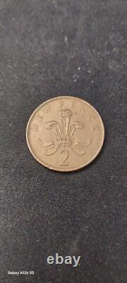 2p New Pence Error Extremely Rare 1980 New Pence/two Pence Mint Error