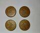 3 1971 New Pence Coins & 1 1978 New Pence Coin (extremely Rare) Good Condition