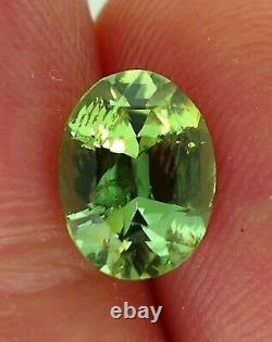 3.22 cts Extremely Rare Pure Mint Green Chrysoberyl With Video