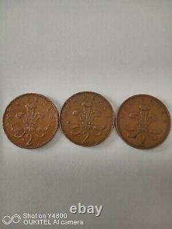 3x Extremely Rare 1971 2p New Pence 2Pence Coin Valuable UK 2p Collectors Coin