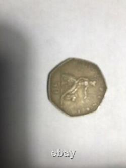 50p Large New pence coin shield of Britannia 1969 Extremely RARE COLLECTABLE