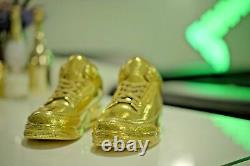 Air Jordan 3 Retro Custom 24k Plated GOLD Extremely Rare One of a Kind