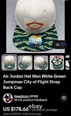 Air Jordan Nike Jumpman City of Flight Cap Hat $180 EXTREMELY RARE! New Strap OG