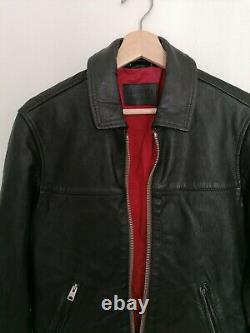 All Saints Hayne Leather Jacket Size XS Extremely Rare RRP £350