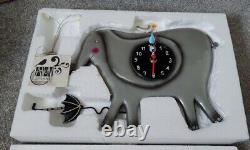 Allen Designs Umbrellaphant Clock Elephant Extremely Rare Piece, New And Boxed