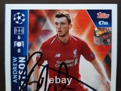 Andrew Robertson Liverpool Topps Uefa CL Autograph Card New & Extremely Rare
