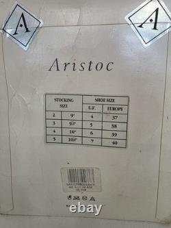 Aristoc HARMONY POINT BOW Stockings Size 3 9.5 Black. Brand New. EXTREMELY RARE