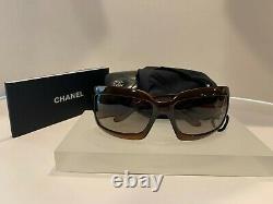 BRAND NEW! Extremely RARE! Chanel 5076 H MOTHER OF PEARL Sunglasses (Brown)