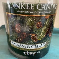 Balsam & Cedar 13lb King Yankee Candle Candle Extremely Rare NEW Never Lit