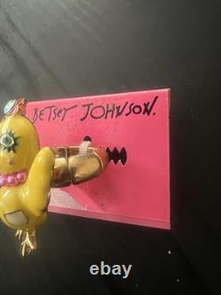 Betsey Johnson Chick Garden Party Ring Size 7 Extremely Rare