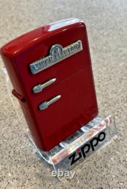 Brand New 03 ZIPPO Lighter Extremely Rare ZIPPO RETRO Fridge/Freezer Bright Red