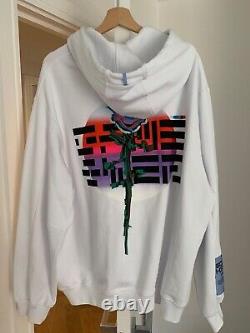 Brand New Mens Mcq Alexander Mcqueen'game Over' White Hoodie Extremely Rare
