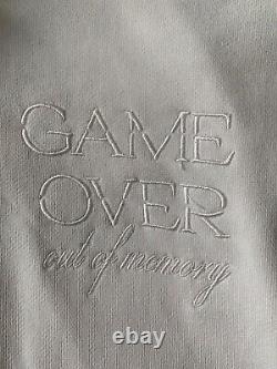 Brand New Mens Mcq Alexander Mcqueen'game Over' White Hoodie Extremely Rare