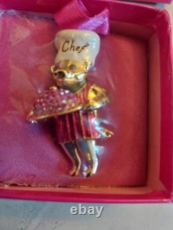 Brand New Unopened Butler And Wilson Chef Brooch Extremely Rare Find
