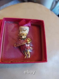 Brand New Unopened Butler And Wilson Chef Brooch Extremely Rare Find