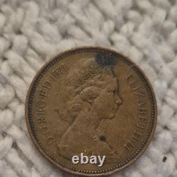 British 1971 2P New Pence, New Penny Extremely Rare 2p Coin