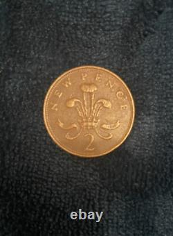British 1971 2P New Pence, New Penny Extremely Rare 2p Coin