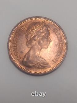 British 1971 2P New Pence, New Penny Extremely Rare 2p Coin